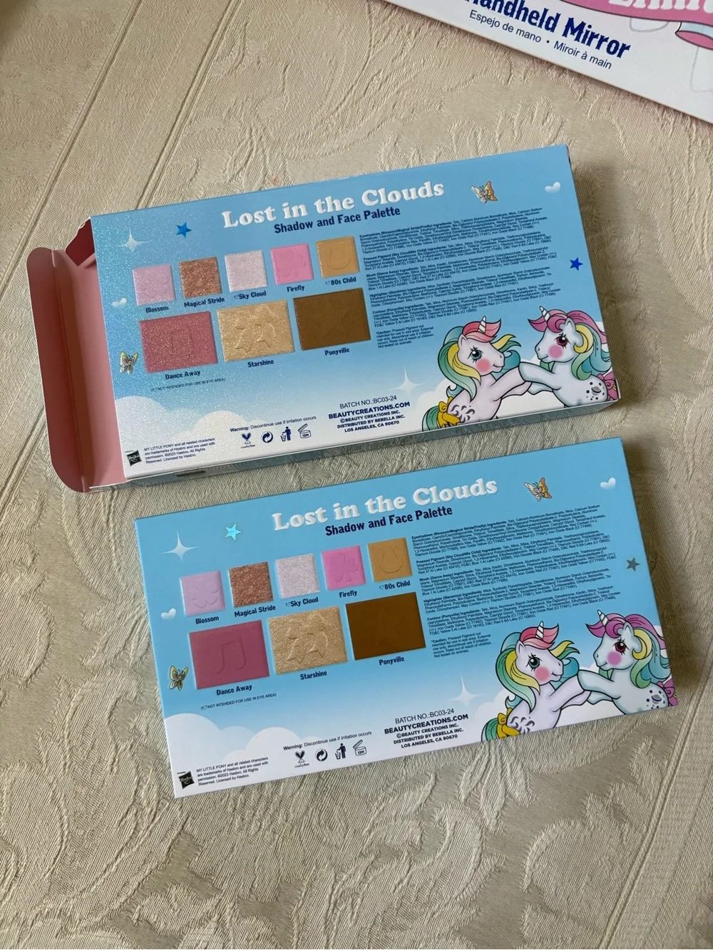 Beauty Creations My Little Pony Handheld Makeup Mirror & Palette Bundle BNIB